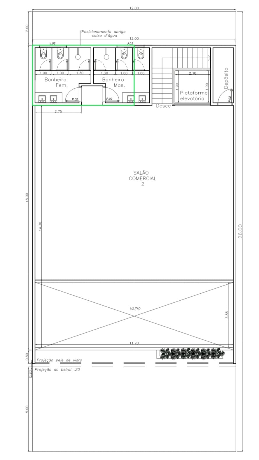 Planta - LOCAÇÃO DE PRÉDIO COMERCIAL EM LOCALIZAÇÃO ESTRATÉGICA! COM CONDIÇÕES ESPECIAS - Ética Imobiliaria